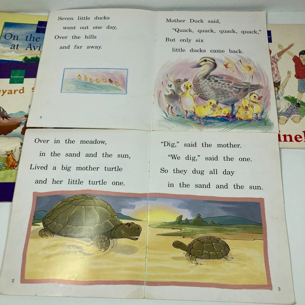 Lot Of 7 Early‎ Reader Song Books Paperback Single Copies Homeschool Tutoring